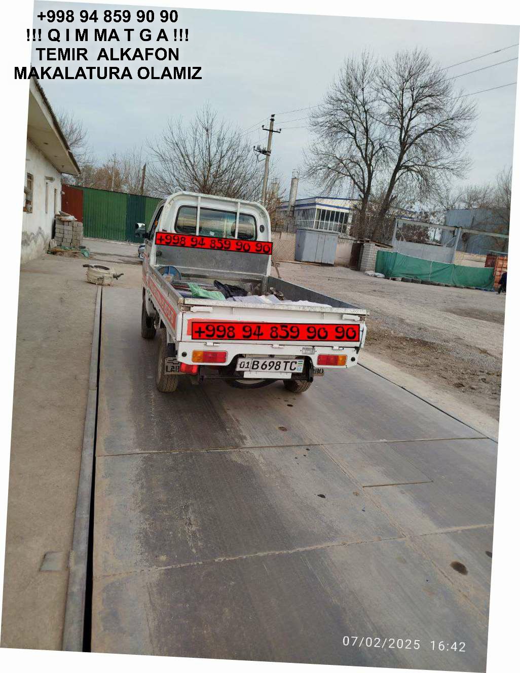 Metallolom qabul qilish Shayxontohur